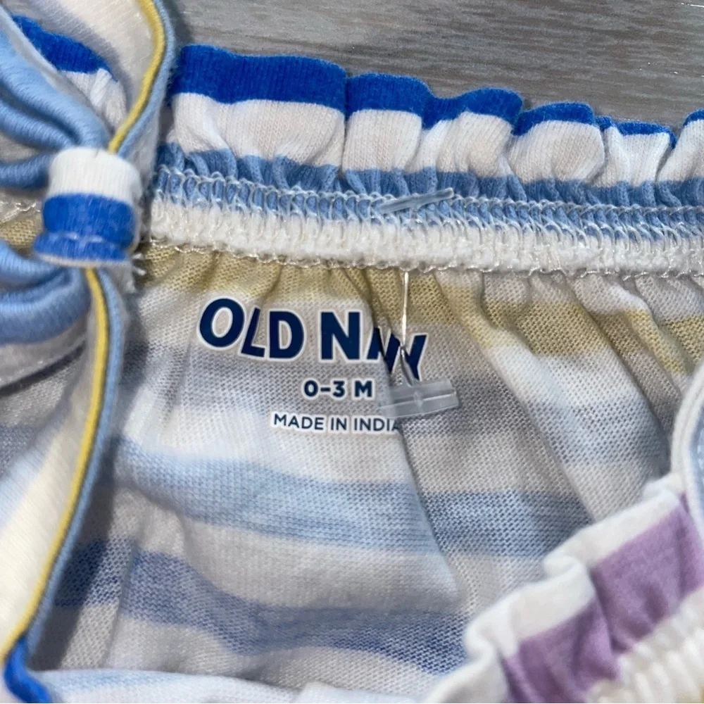 ⭐Old Navy Baby Girls Striped Summer Romper 0-3M⭐